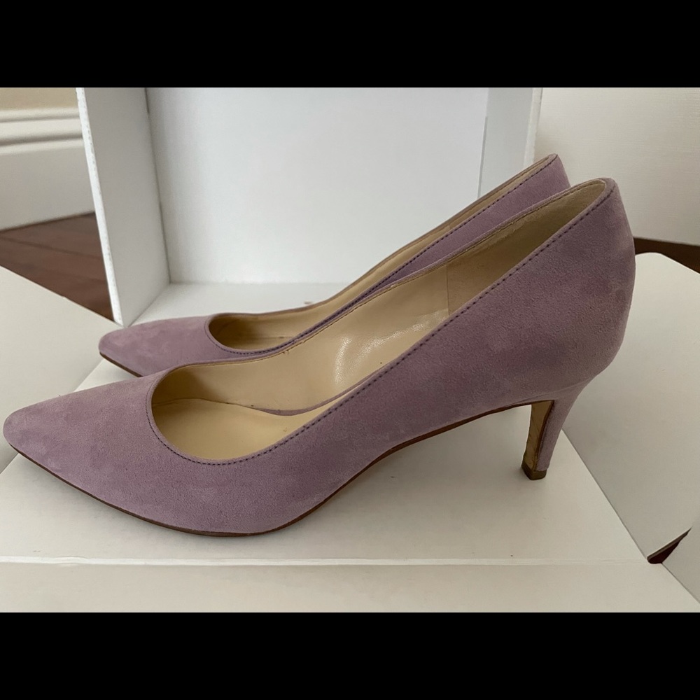 Nine West Low Heel Light Purple Suede 6.5